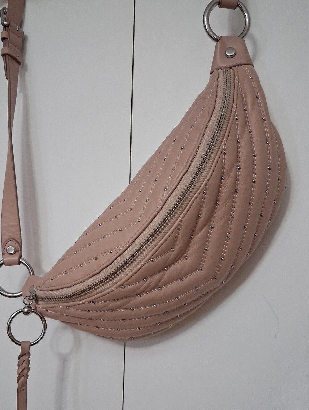 REBECCA MINKOFF Edie Large Leather Sling Belt Bag